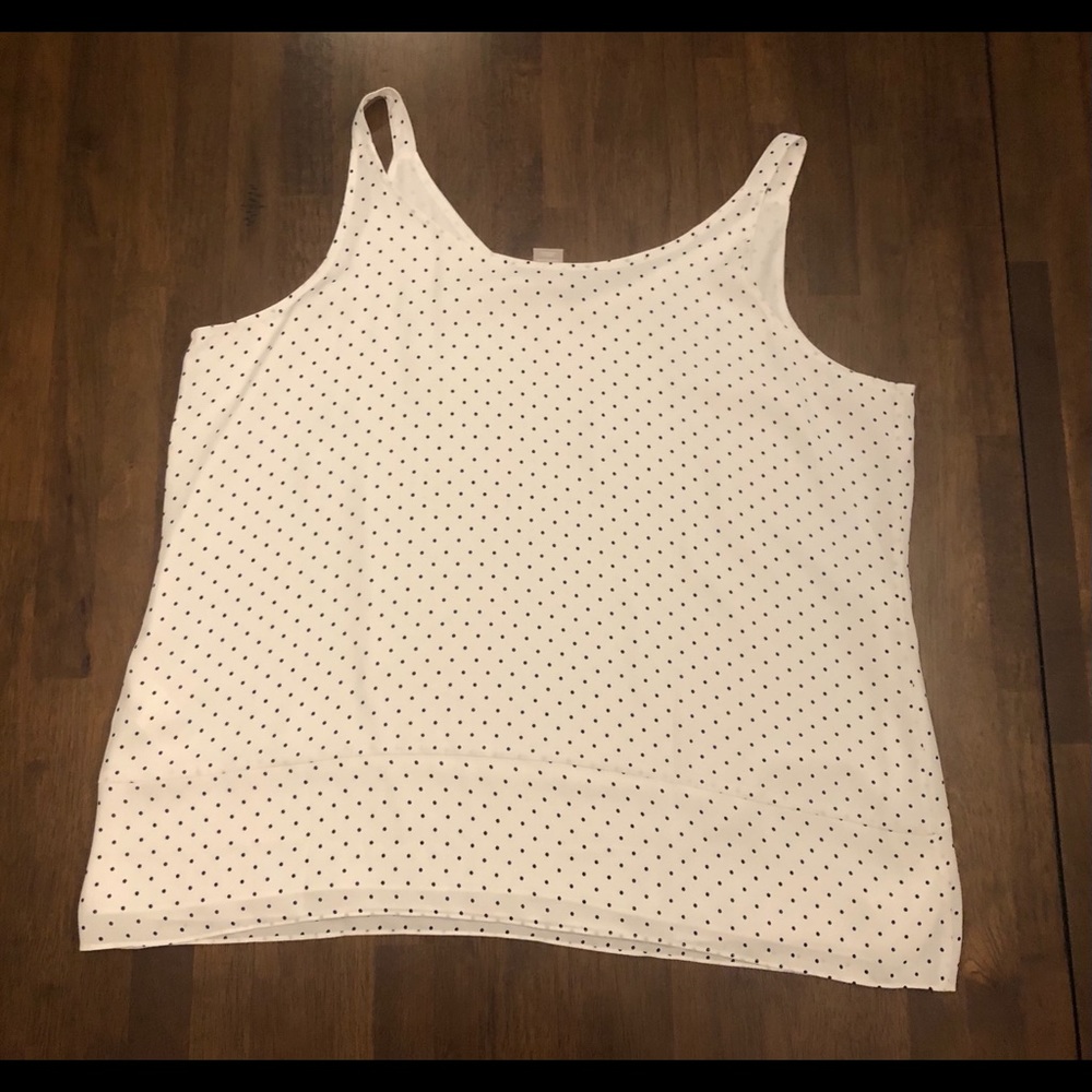🕊 Chico’s Polka Dot Tank Blouse 🕊